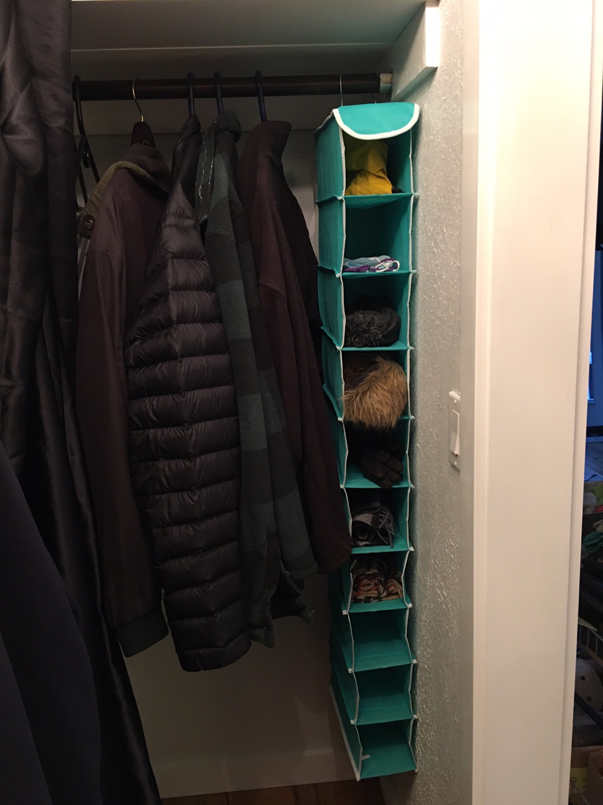 Simple Houseware 10 Shelves Closet Hanging Shoe Organizer, Gray customer photo 1