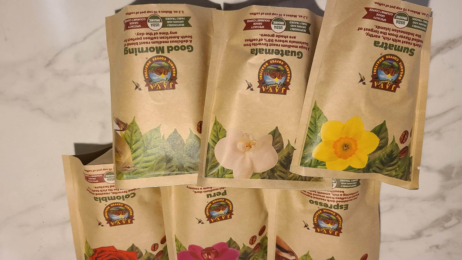 Java Planet Low Acid Organic Coffee Gift Sampler Set, 1.32 LBs in 6 Bags customer photo 2