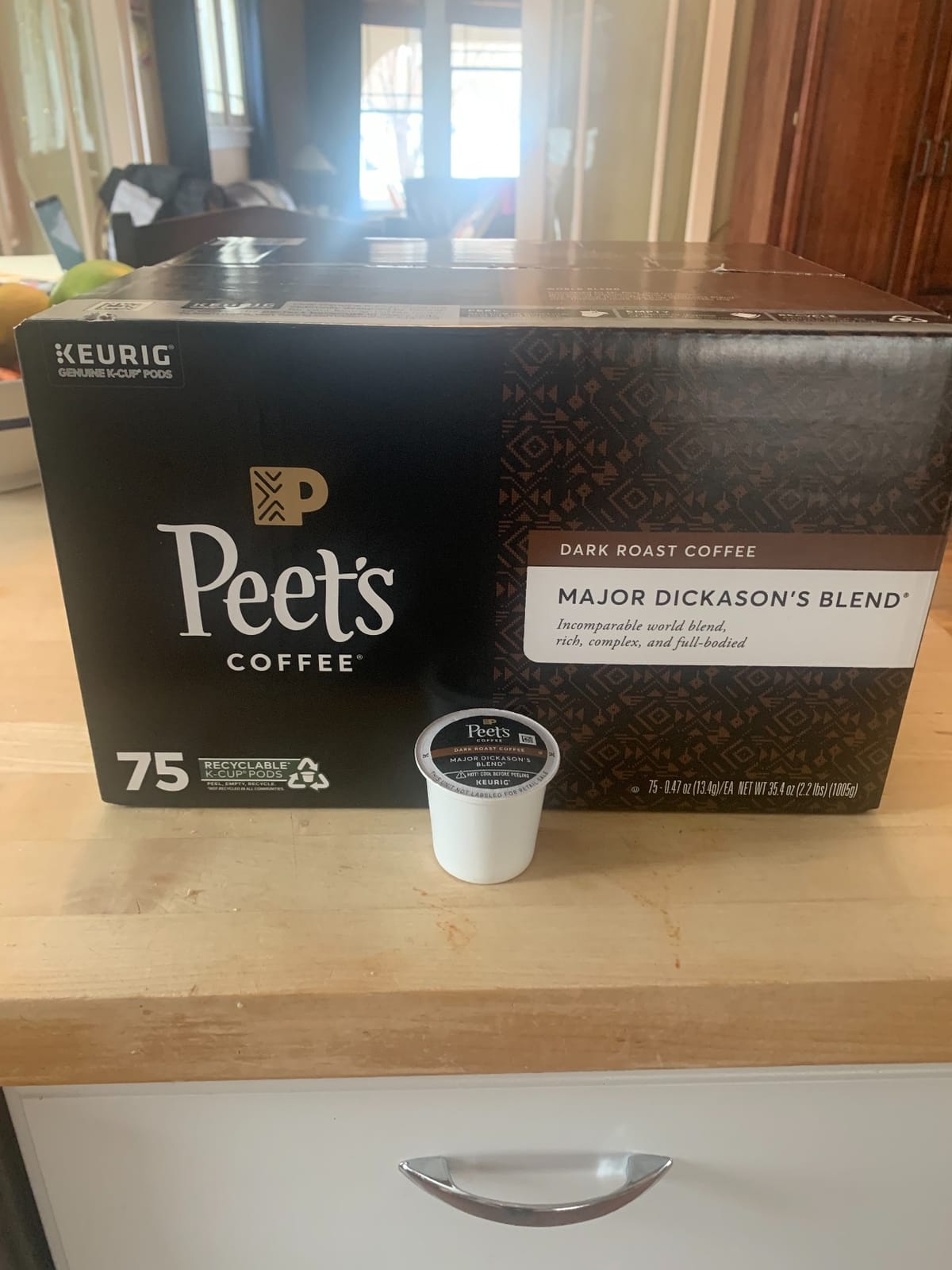 Peet's Coffee Coffee Pods, Dark Roast, Major Dickason's Blend, 75 K Cups customer photo 2