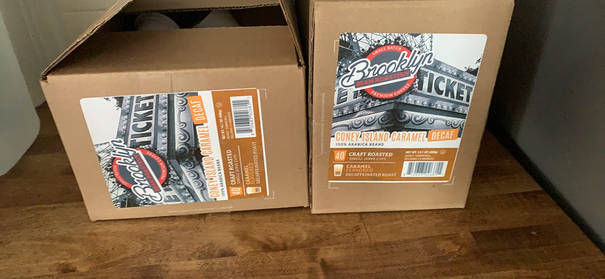 Brooklyn Beans Coffee Pods, Coney Island Caramel Decaf - Compatible with Keurig K Cup Brewers Including 2.0 Machines, 40 Count, Creamy Caramel Flavor customer photo 2