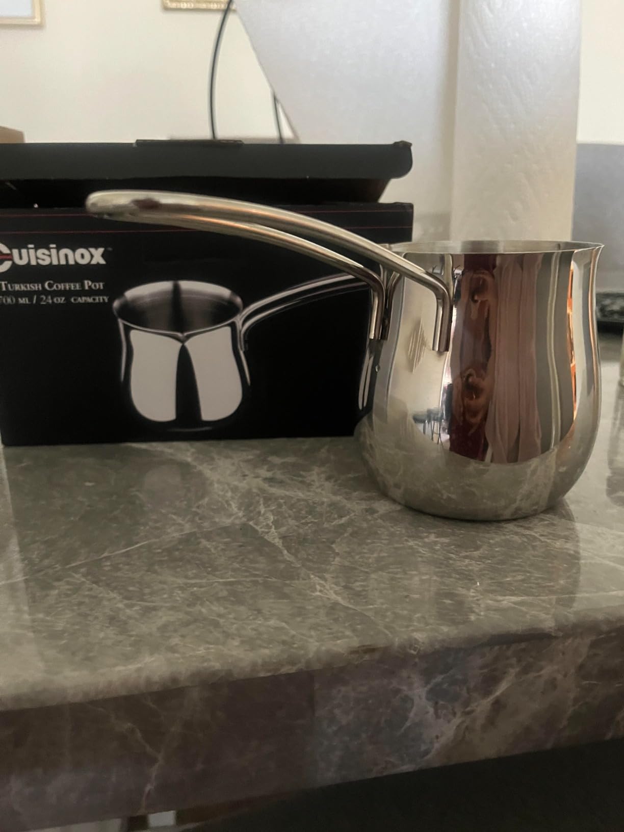 Cuisinox Stainless Steel Turkish Cezve Coffee Pot, 12 Oz customer photo 2