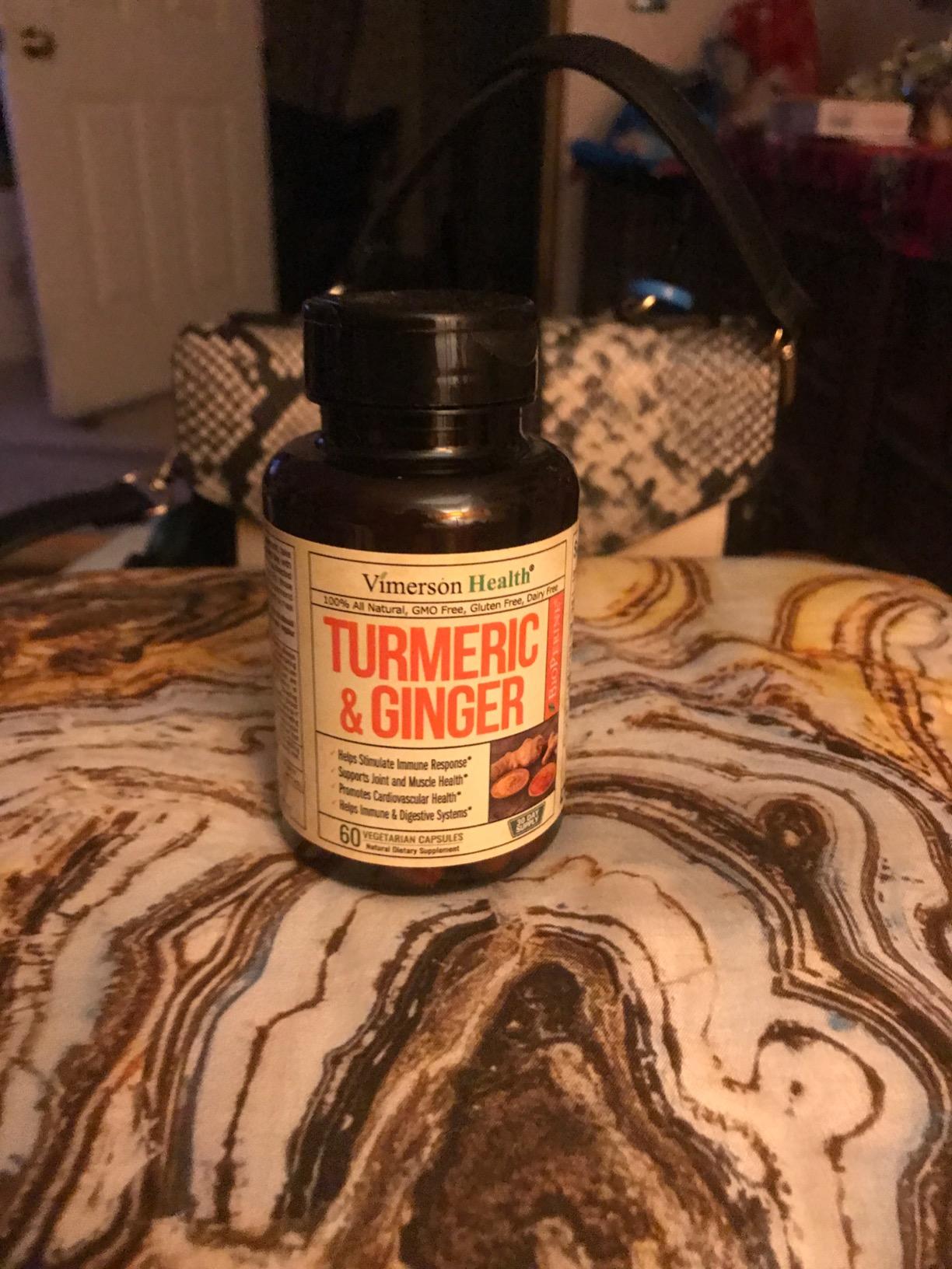 Turmeric and Ginger Supplement – Inflammation & Joint Support. 60 Capsules customer photo 1