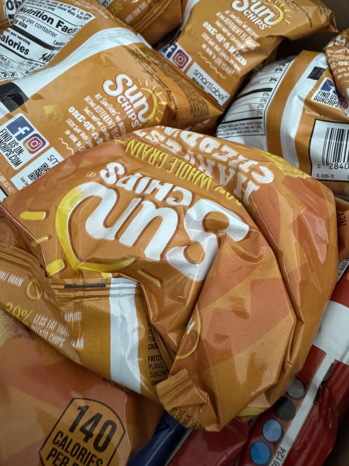 SunChips 100% Whole Grain Chips, Variety Pack, 1 oz Bags, Pack of 40, No Artificial Flavors, Colors customer photo 1