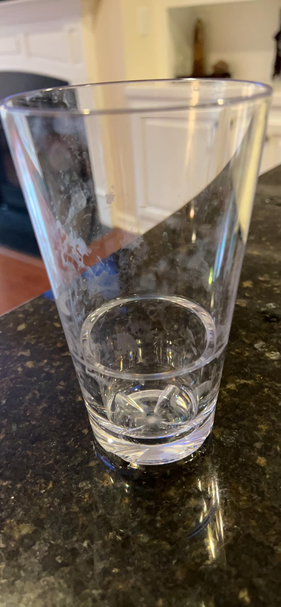 Drinique Unbreakable Caliber Pint Beer Glasses – Set of 4 | 16oz Tritan Plastic - Made in USA | 50% Recycled Content | Reusable, Dishwasher Safe, BPA-Free, Shatterproof | Everyday Use - Clear customer photo 1