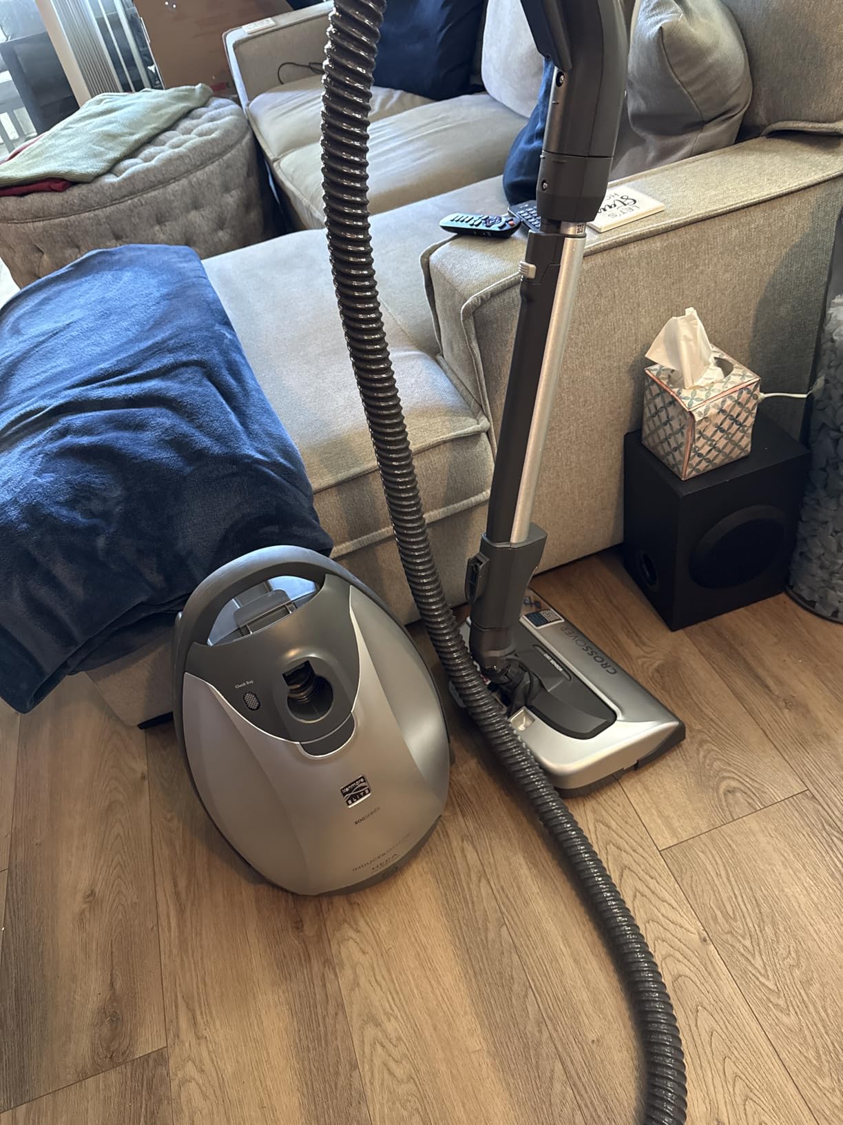 Kenmore 81414 400 Series Pet Friendly Lightweight Bagged Canister Vacuum with Extended Telescoping Wand, HEPA, Retractable Cord, and 4 Cleaning Tools-Red customer photo 1