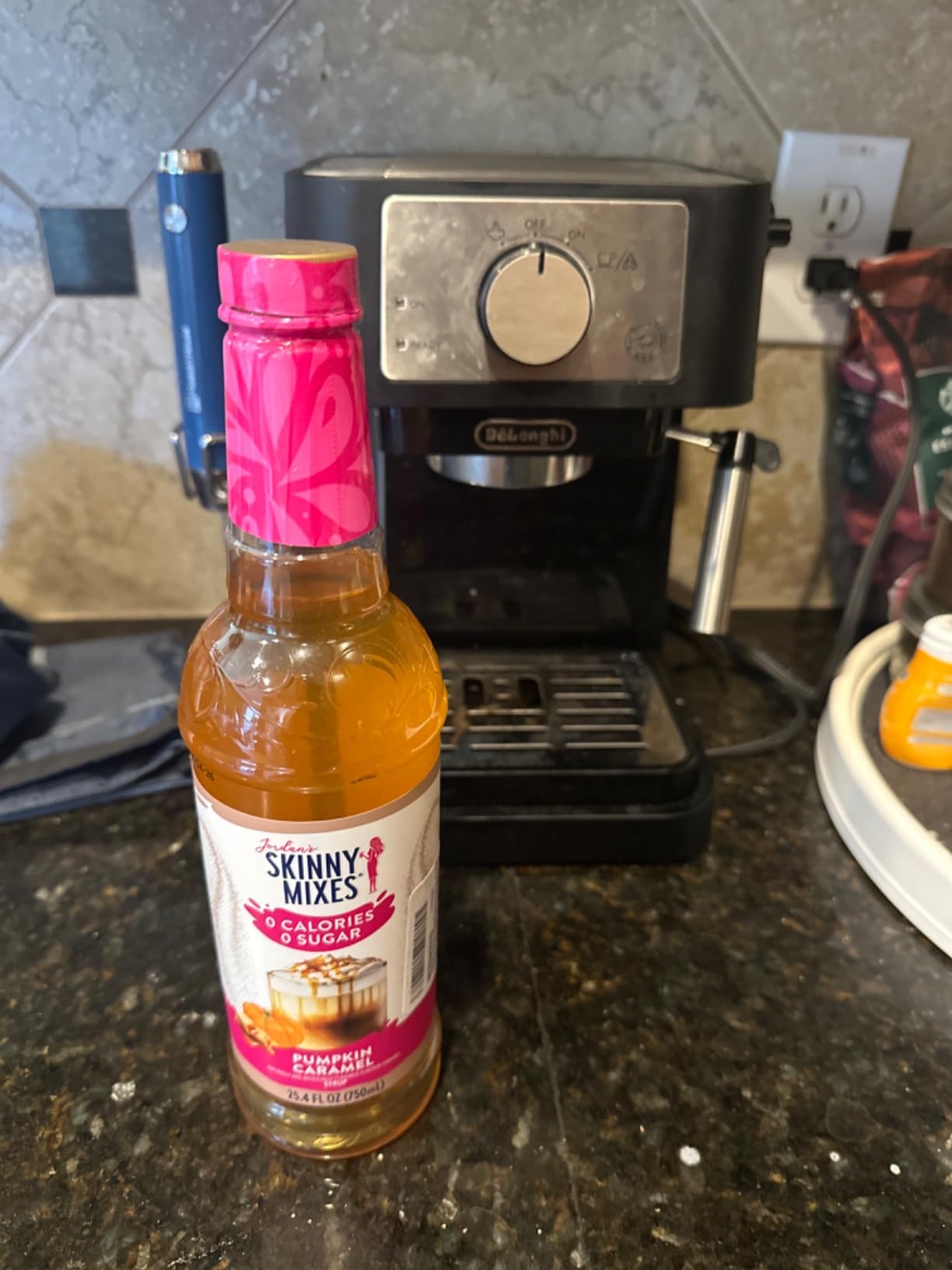 Jordan's Skinny Mixes Pumpkin Caramel Coffee Syrup, 25.4 fl oz customer photo 1