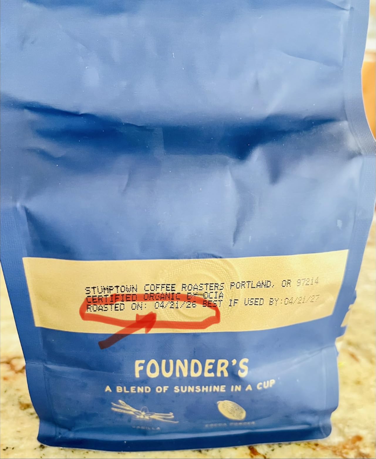 STUMPTOWN COFFEE ROASTERS, Whole Bean Light Roast, Founder's Blend 12 Oz customer photo 2