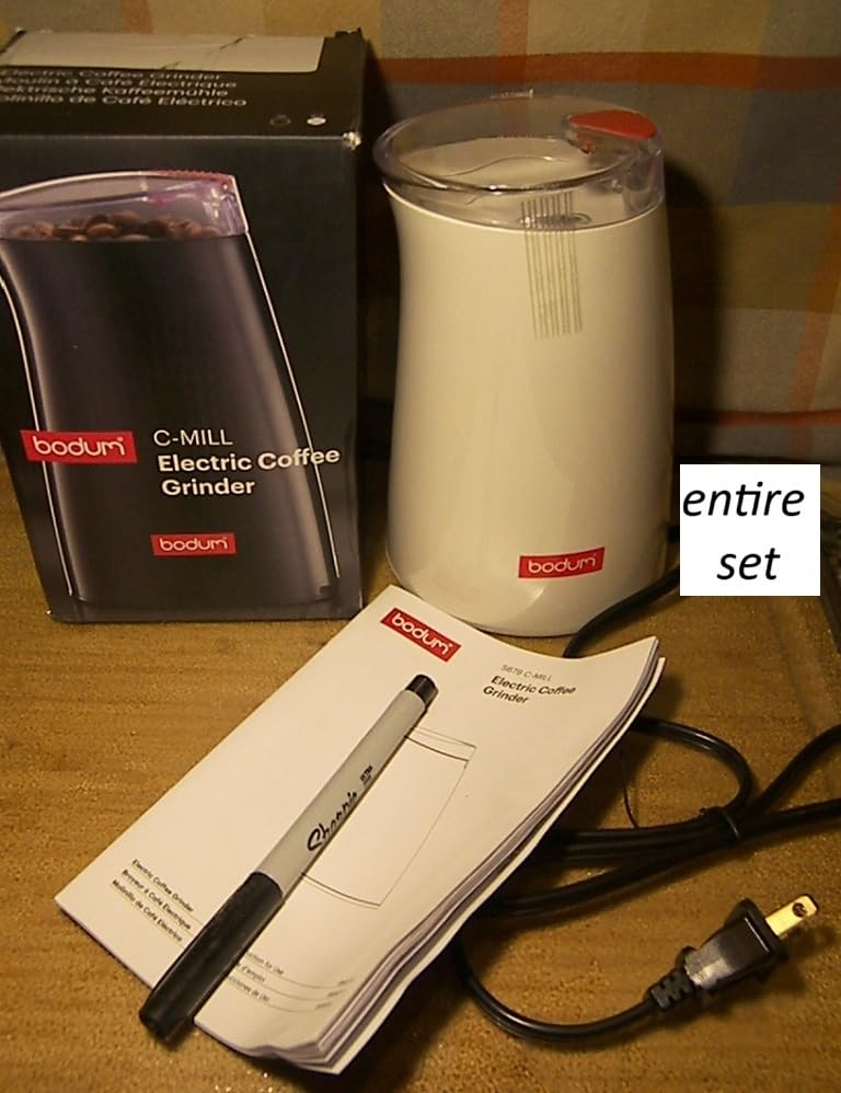 Bodum Bistro Electric Blade Coffee Grinder, White customer photo 1