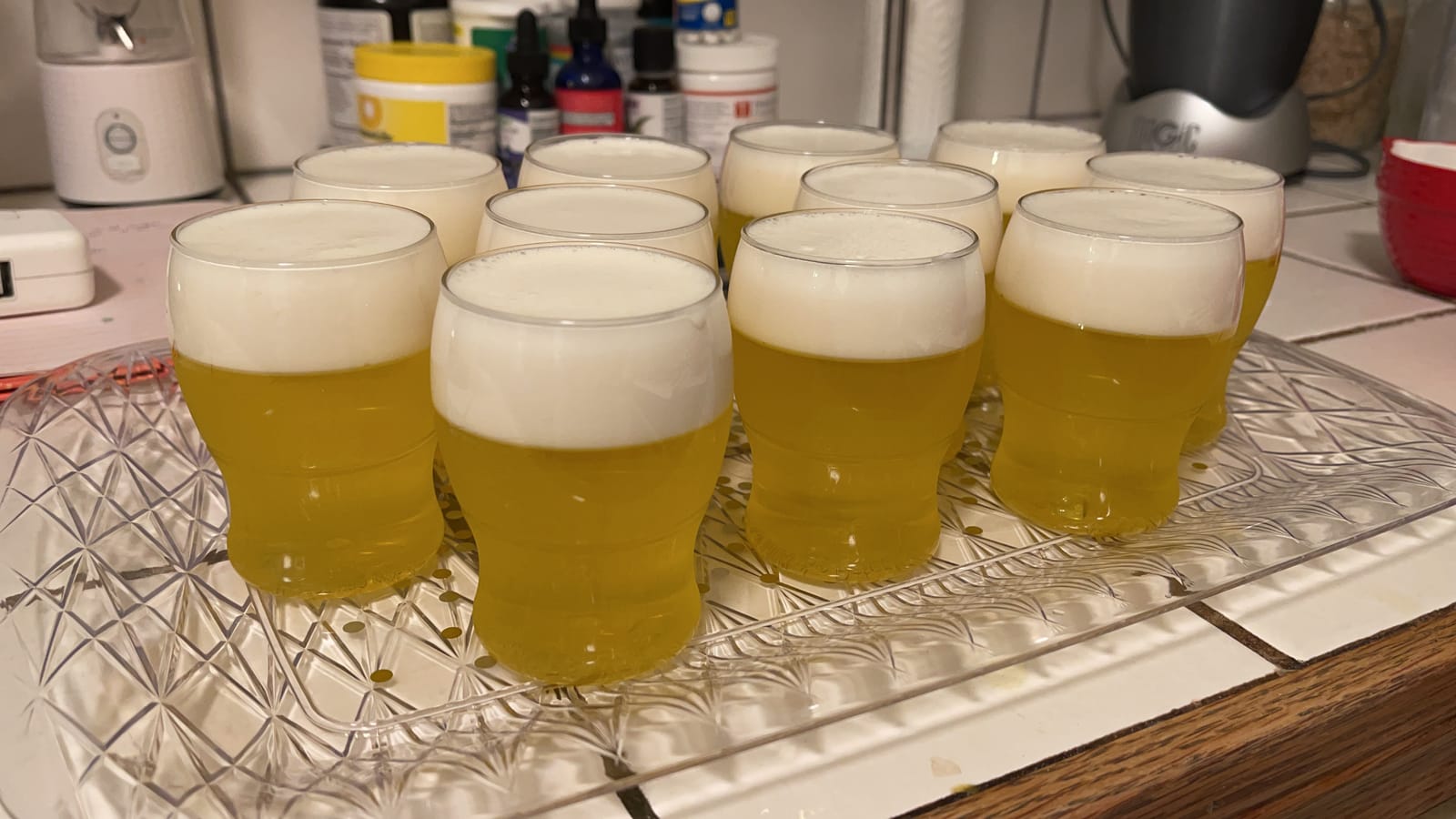TOSSWARE POP 7oz Pint Mini SET OF 12, Premium Quality, Recyclable, Unbreakable & Crystal Clear Plastic Beer Glasses, 12 Count (Pack of 1) customer photo 1