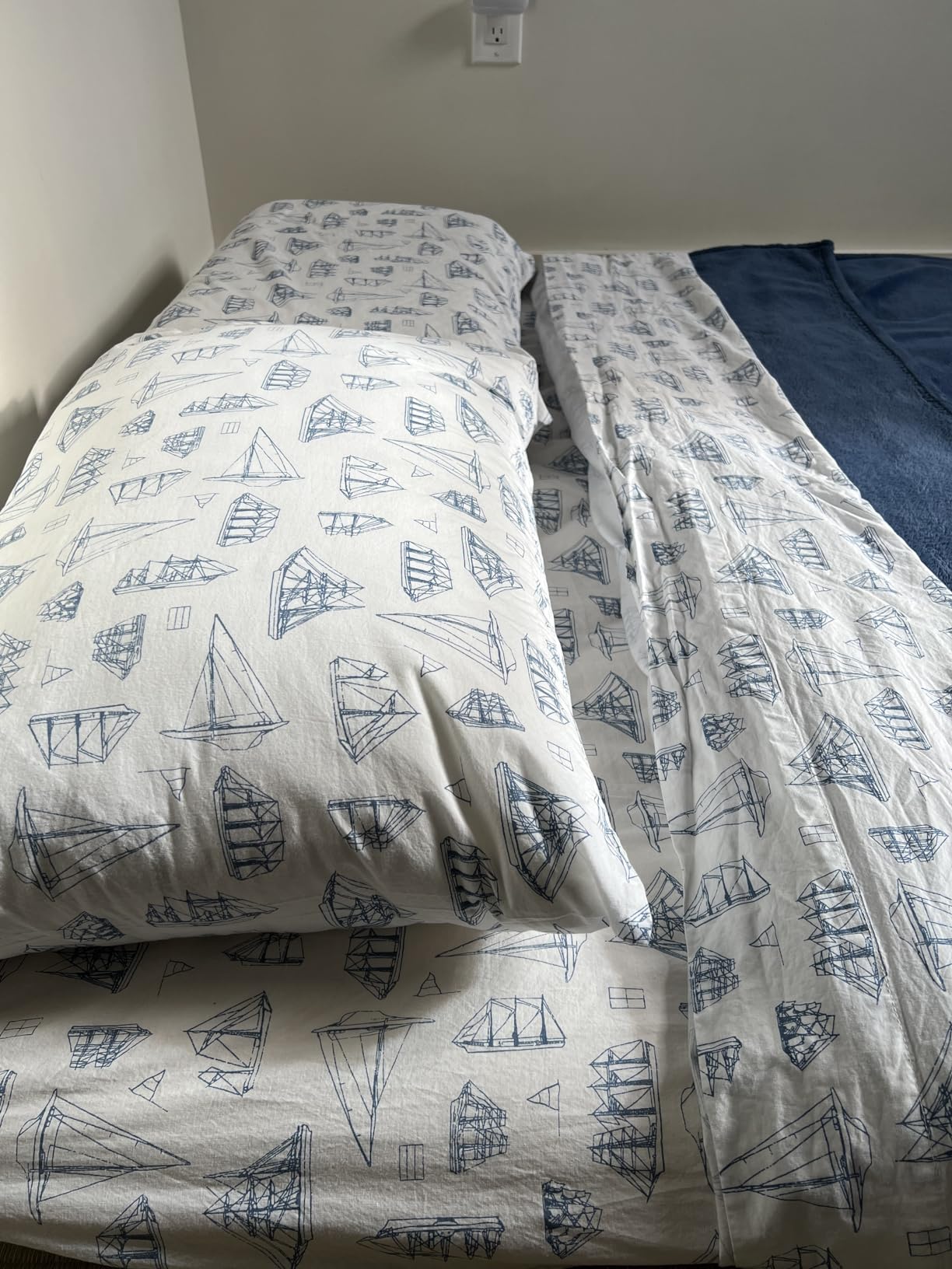 Nautica - Full Cotton Percale Sheet Set with Matching Pillowcases customer photo 2