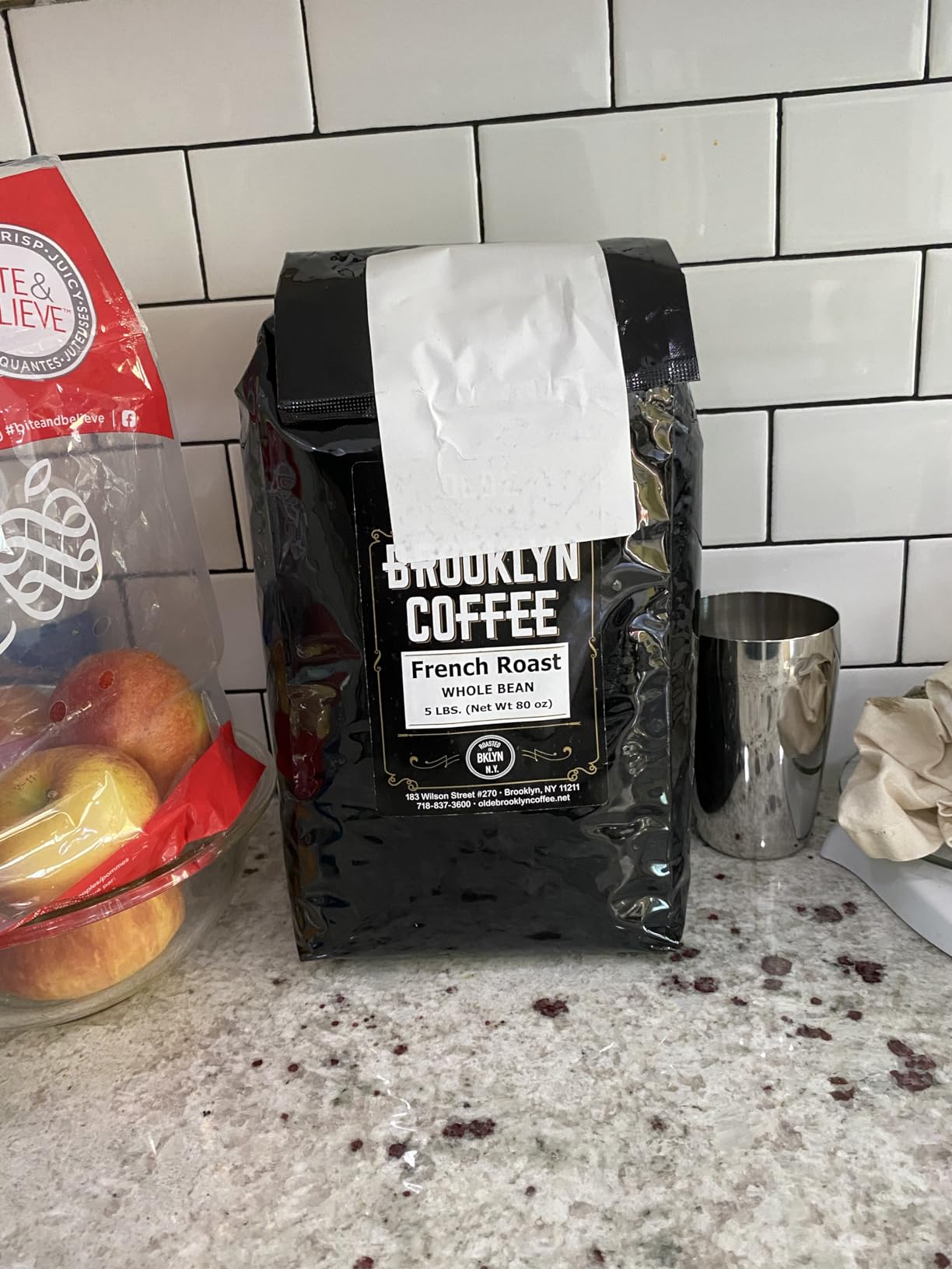 BROOKLYN COFFEE Whole Bean, French Dark Roast (5lb) Silky Smooth, Bold, Balanced - Fresh Bulk Coffee Beans Roasted Weekly in NYC customer photo 1