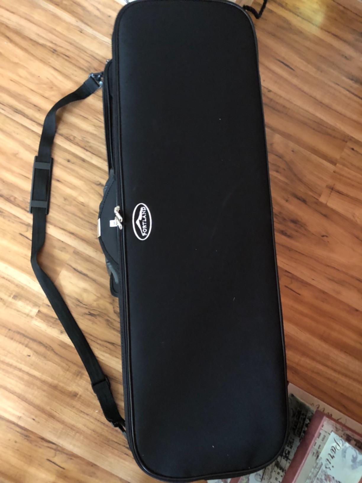 Electric Violin Bunnel Edge Outfit 4/4 Full Size (Light Zebrano) — With Carrying Case and Accessories - Mini Amp - Headphone Jack - Piezo Ceramic Pick-up - from Kennedy Violins customer photo 1