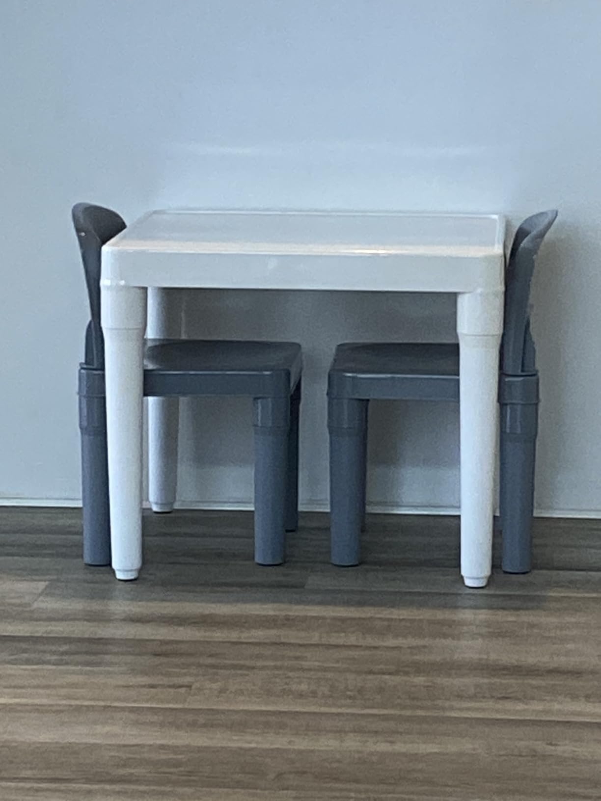 Humble Crew Toddler Table and Chair Set for Kids, Indoor Outdoor, Plastic | Lightweight 3 piece activity desk, easy to clean surface, great for crafts, snacks, and homework in any playroom or bedroom customer photo 1