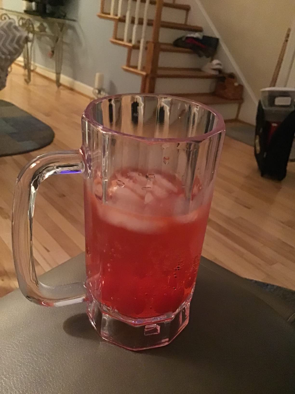 GET 20 oz Clear Plastic Beer Mug with Handle (Set of 4) customer photo 1