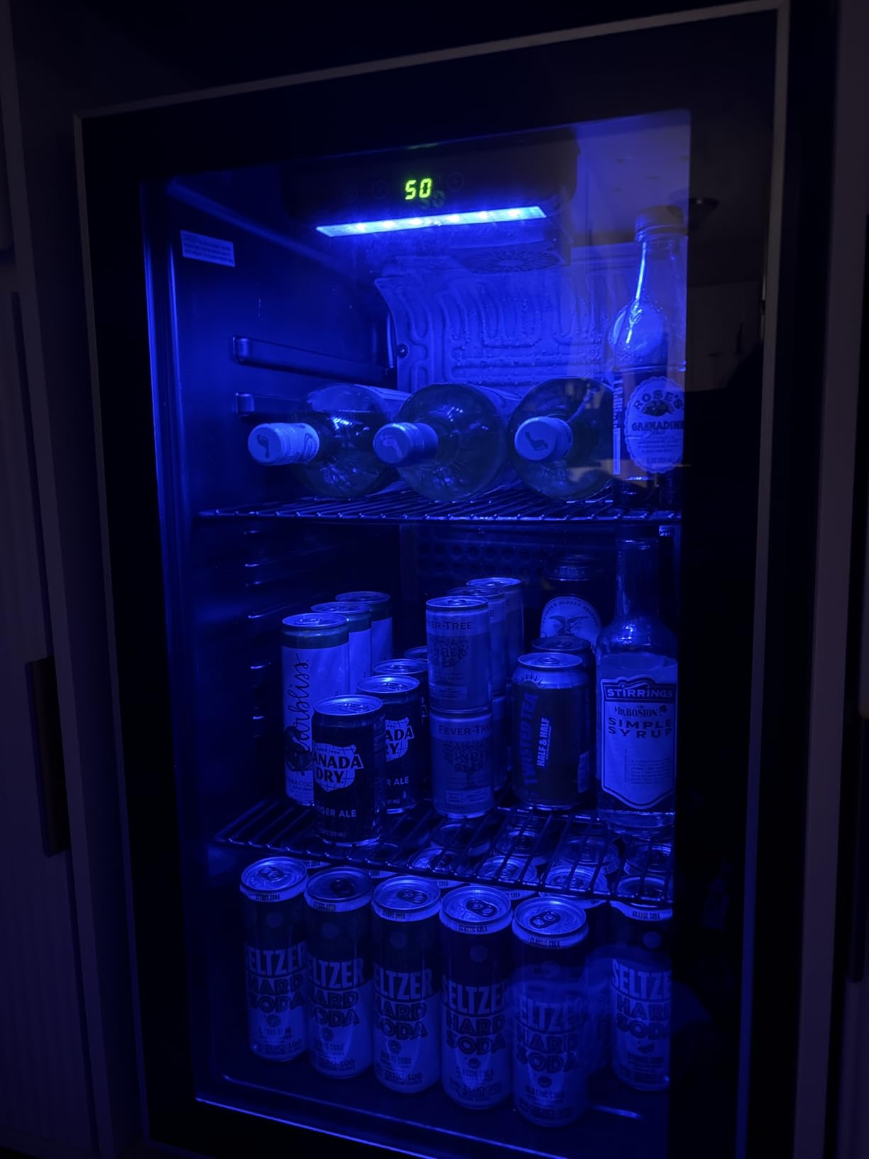 Antarctic Star Wine Cooler Cabinet Beverage Refrigerator 3.2cu.ft Black customer photo 2