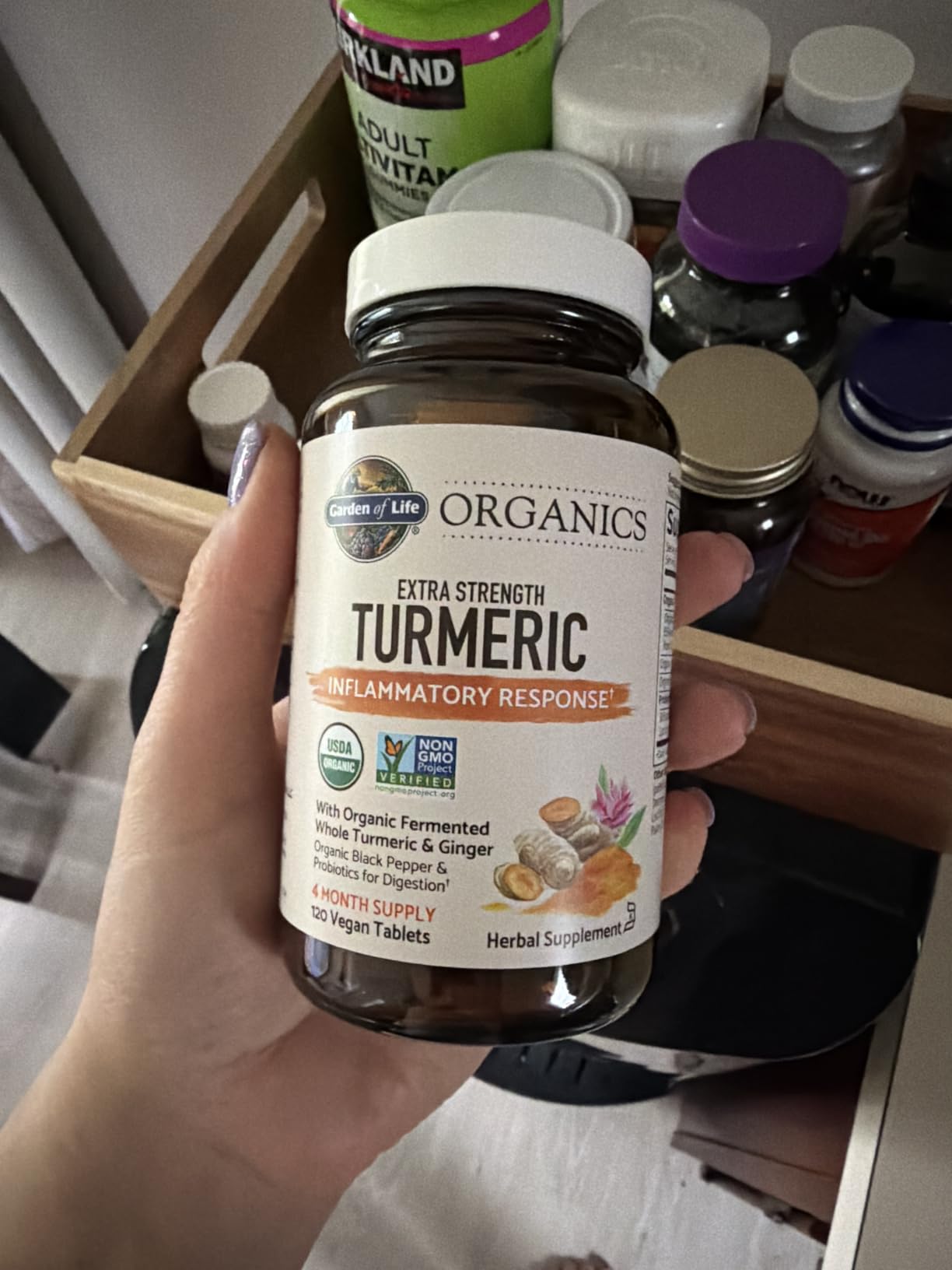 Garden of Life Organics Extra Strength Turmeric Supplement, 120 Tablets customer photo 1