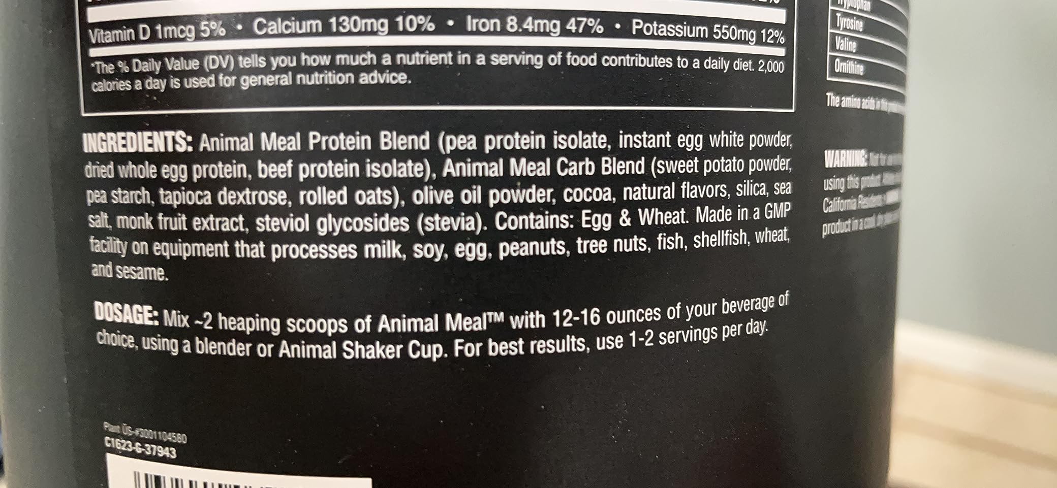Animal Balanced Meal Replacement Powder, 46G High Protein | Chocolate 5LB customer photo 2