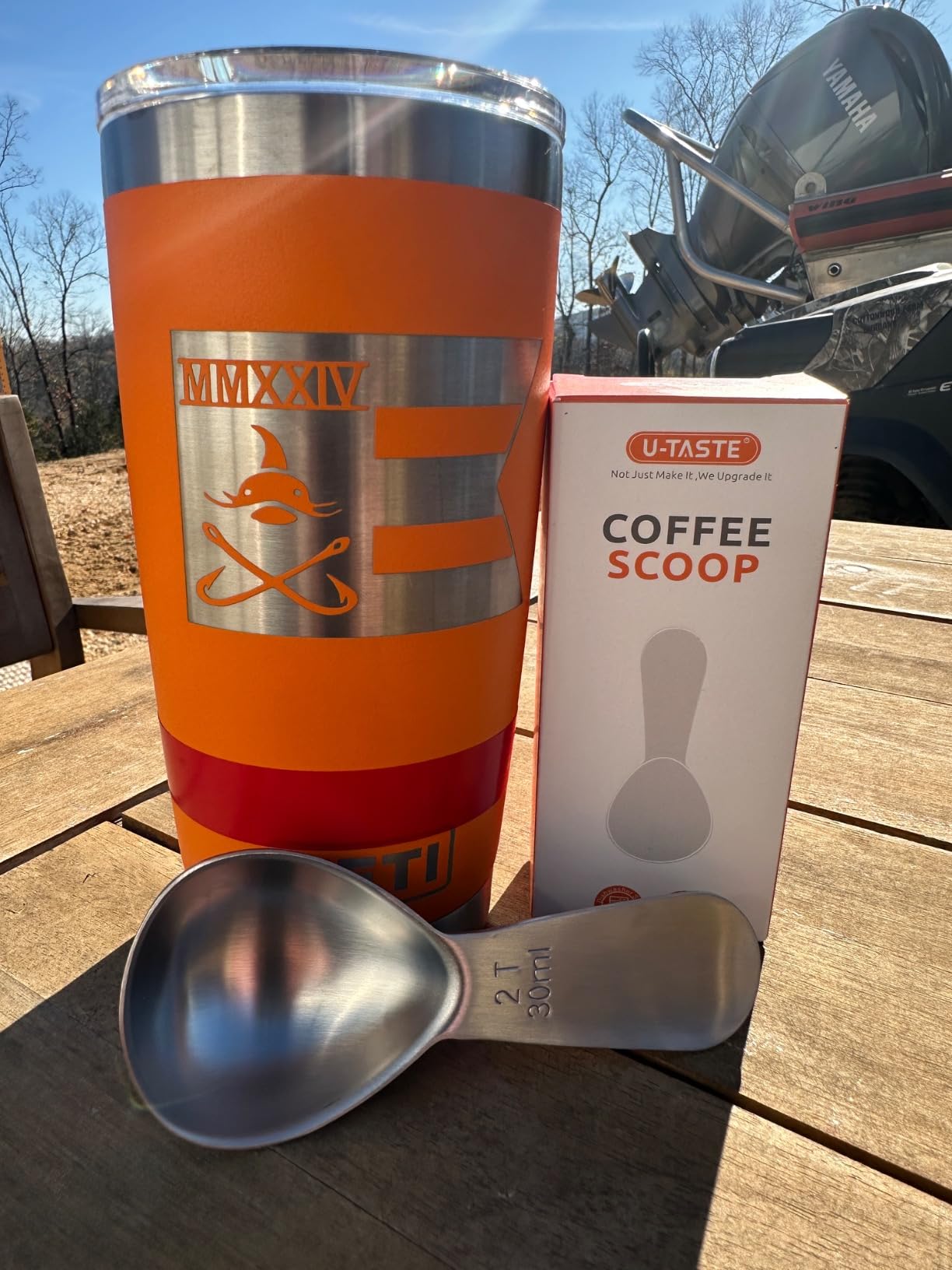 U-Taste 18/8 Stainless Steel Coffee Scoop: 2 Tbsp Scoop Metal Measure Spoon customer photo 2