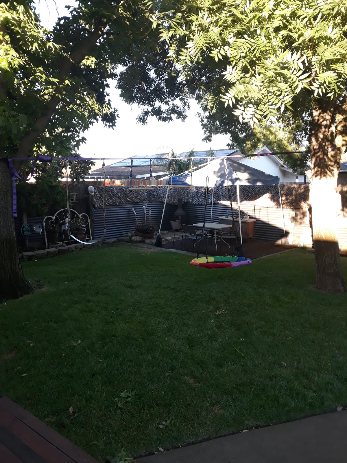 Ninja Warrior Obstacle Course Kids Outside - 2x55ft Backyard Slackline customer photo 2