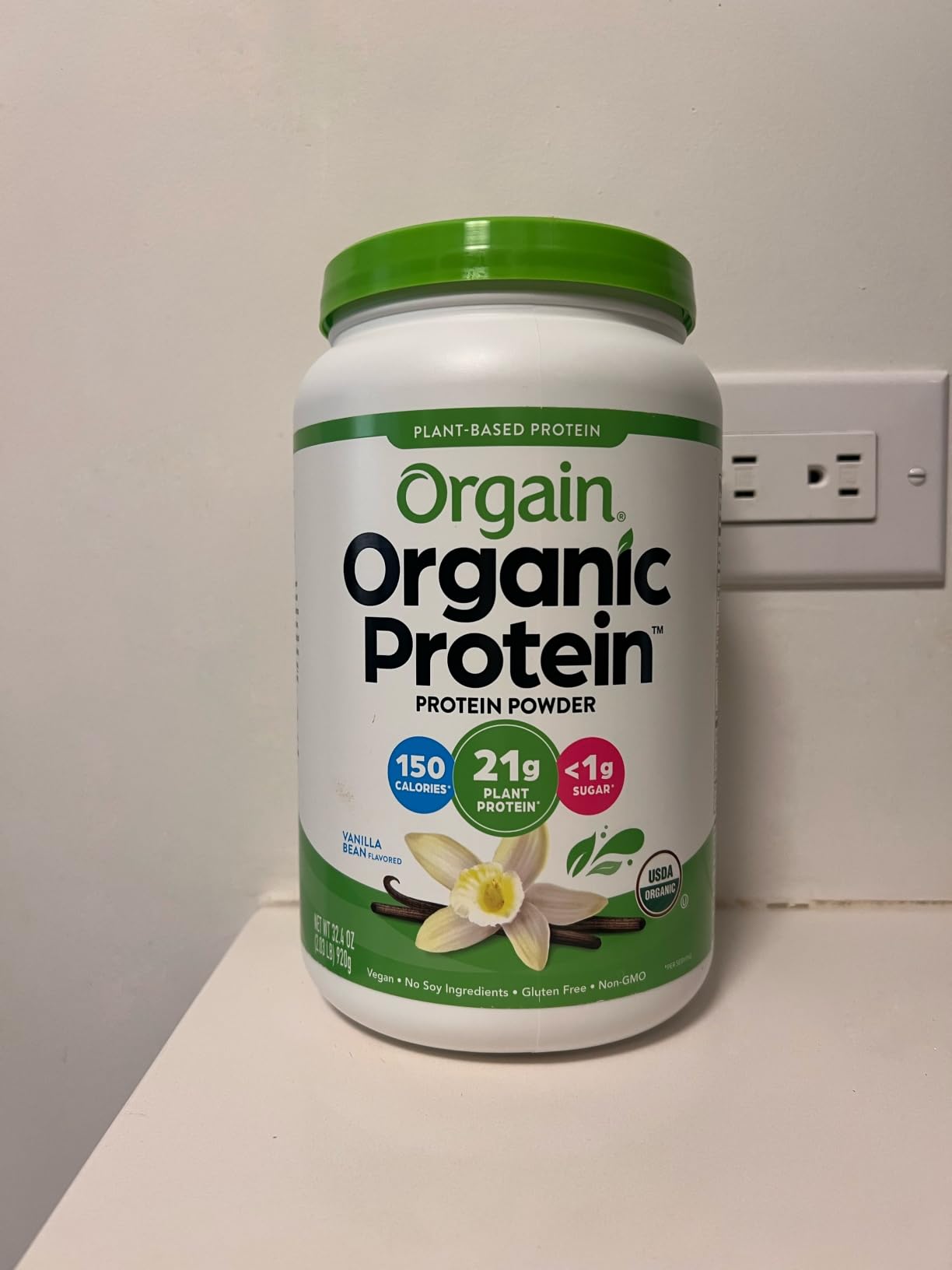 Orgain Organic Vegan 21g Protein Powder, Vanilla Bean, 10 Travel Packs customer photo 2