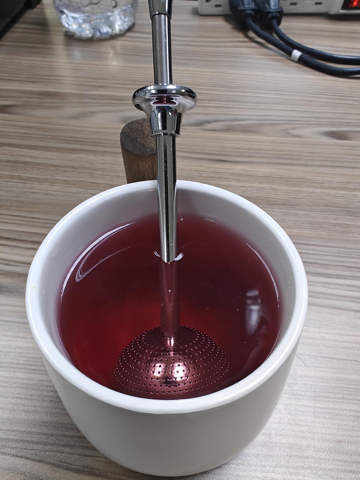 Long Handle Tea Ball, Tea Infuser for Loose Leaf Tea, 2Pcs customer photo 1