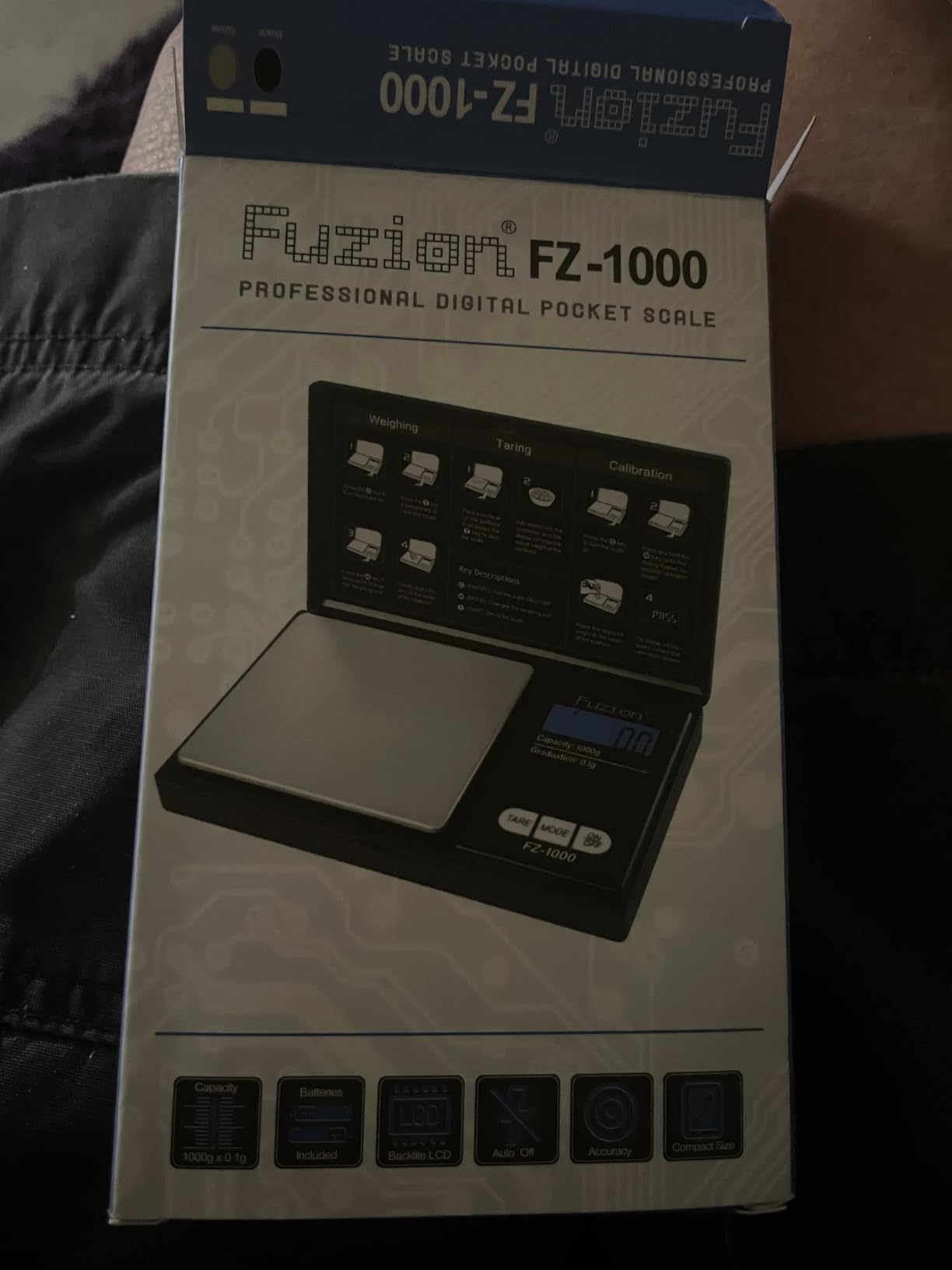 Fuzion Digital Pocket Gram Scale - 1000g/0.1g Small Food Scale Portable customer photo 2