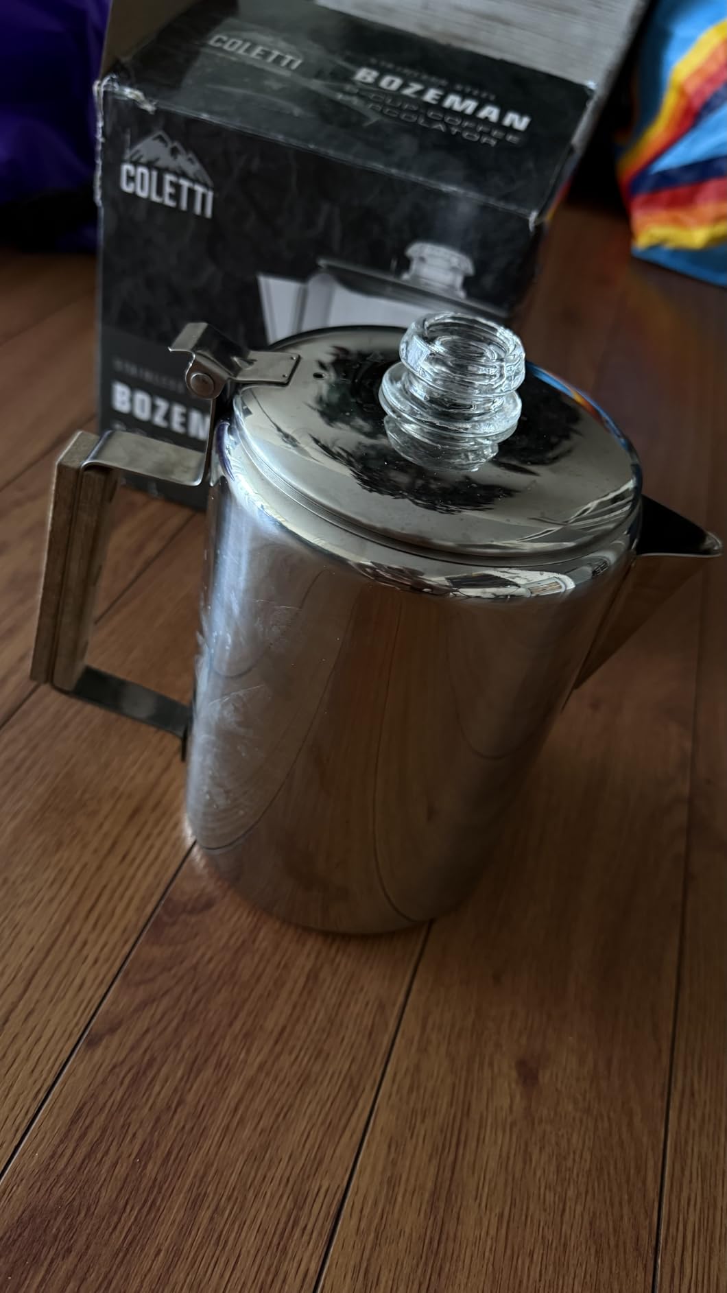 COLETTI Bozeman Percolator Coffee Pot — NO Aluminum or Plastic [12 cup] customer photo 2