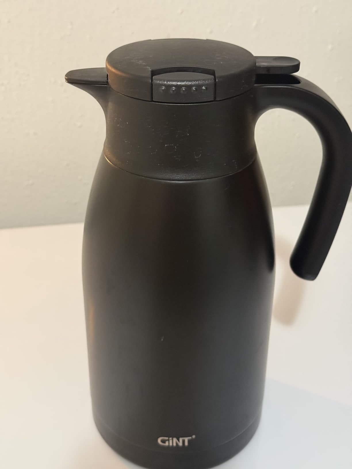 GiNT 51Oz Stainless Steel Thermal Coffee Carafe with Lid/Double Walled Vacuum Thermal Carafe / 12 Hour Heat Retention (Silver, 1.5L) customer photo 2
