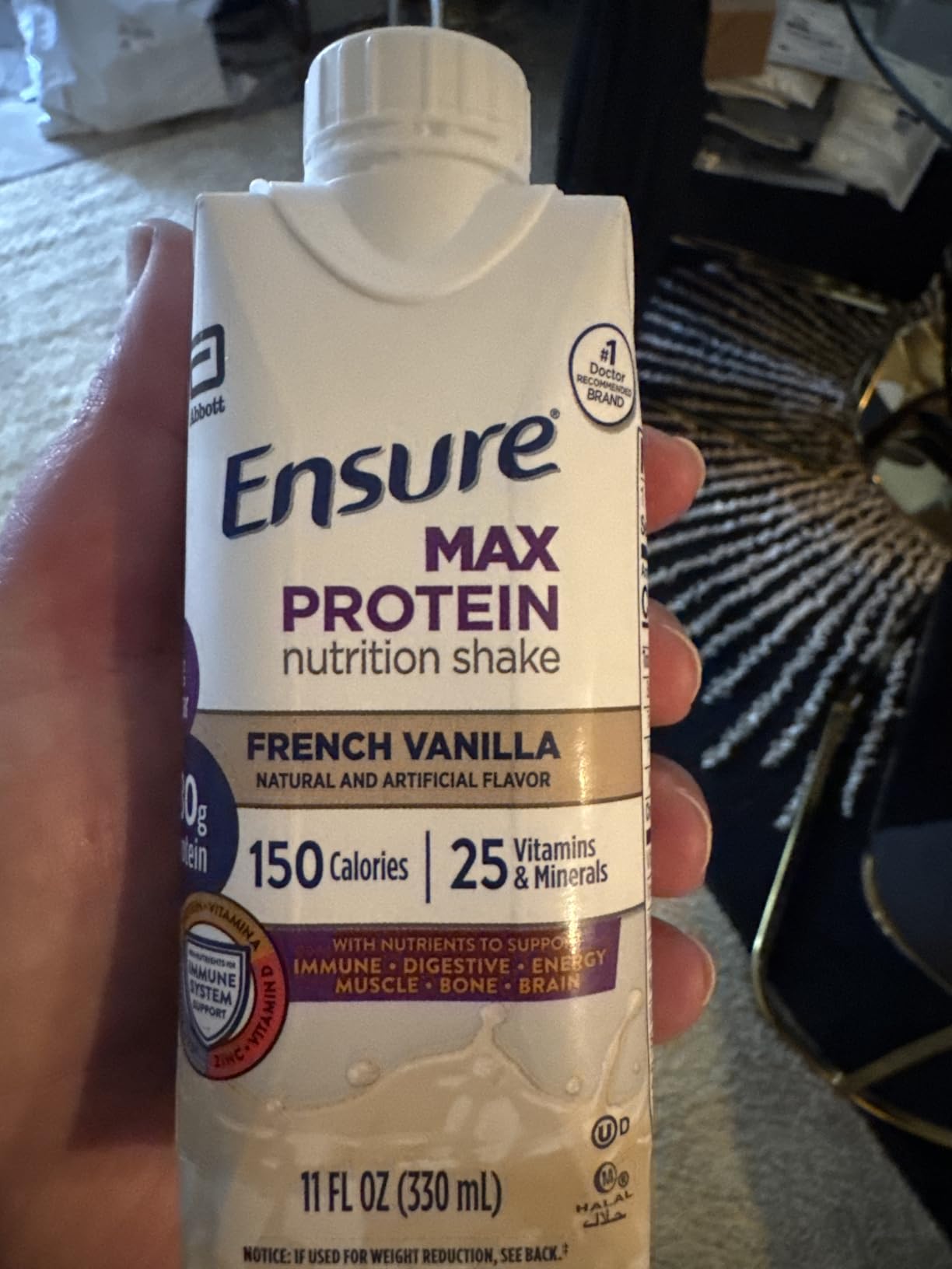 Ensure Max Protein French Vanilla Shake, 30g High Protein, 12 Pack customer photo 2