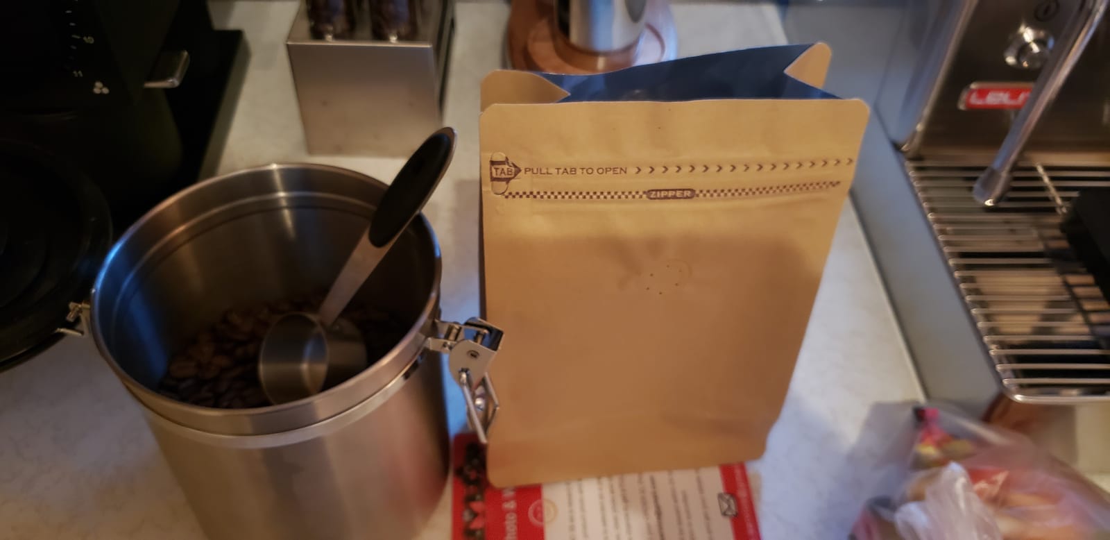 Coffee Bags 0.5 Lb - Kraft Paper Bags Kraft Coffee Bags with Valve,50Pcs Stand up Coffee Pouches for Coffee Bean Storage-8oz (50 Pieces) (0.5lb / 8oz) customer photo 1