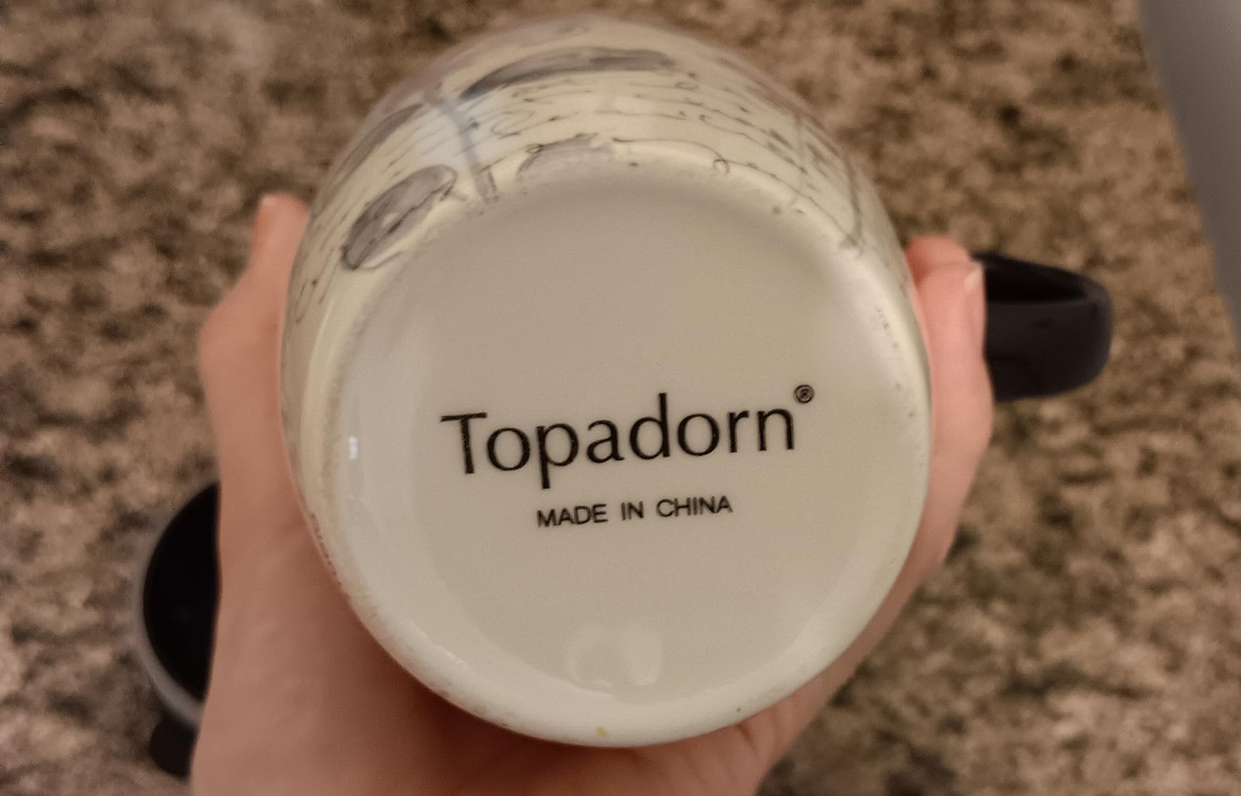 Topadorn Set of 2 Ceramic Travel Mugs with Lids, 17oz Floral Coffee Mug Set customer photo 2