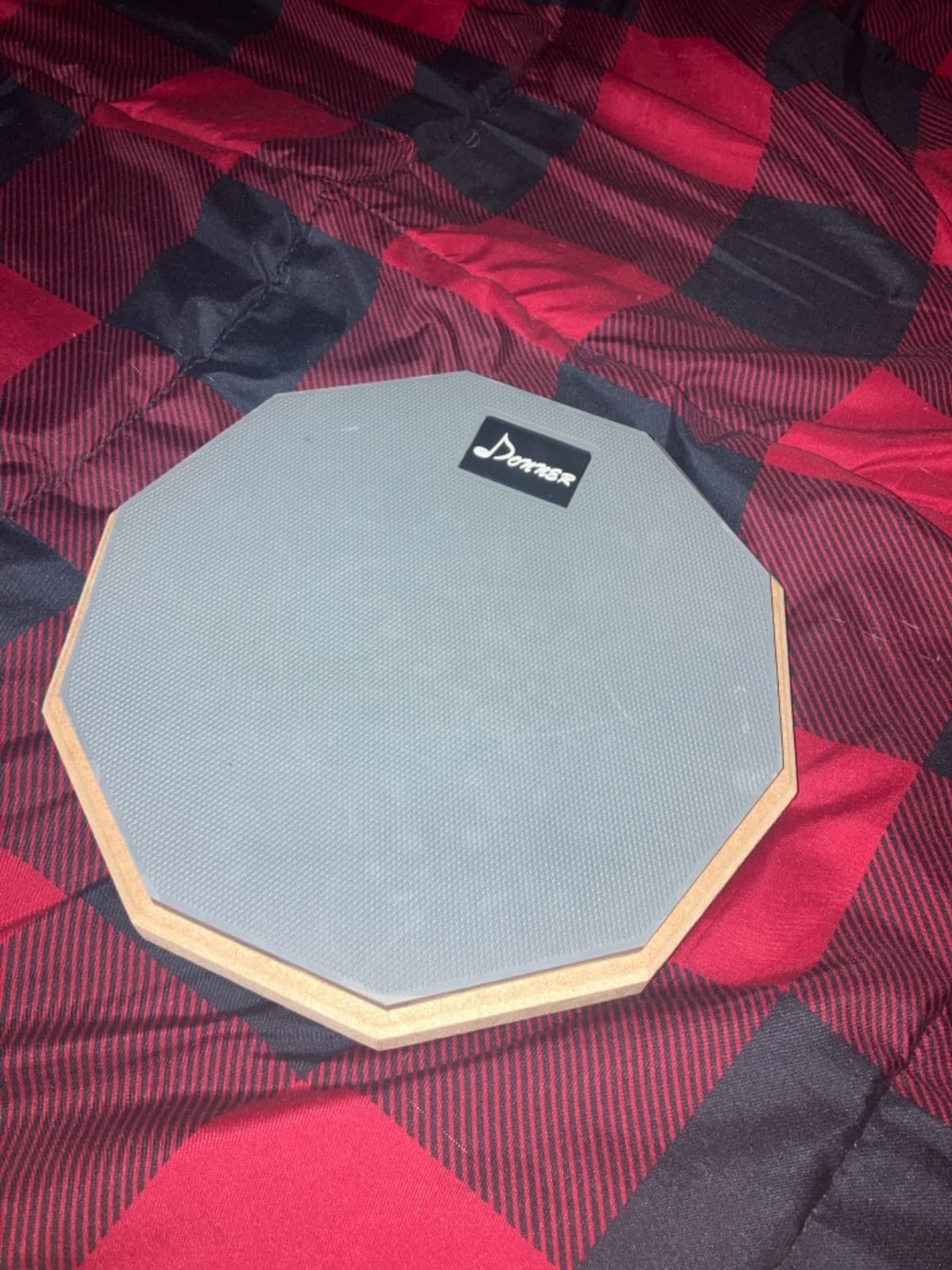 Donner 12 Inches Drum Practice Pad Silent Drum Pad Set Blue 2-Sided With Drum Sticks customer photo 1