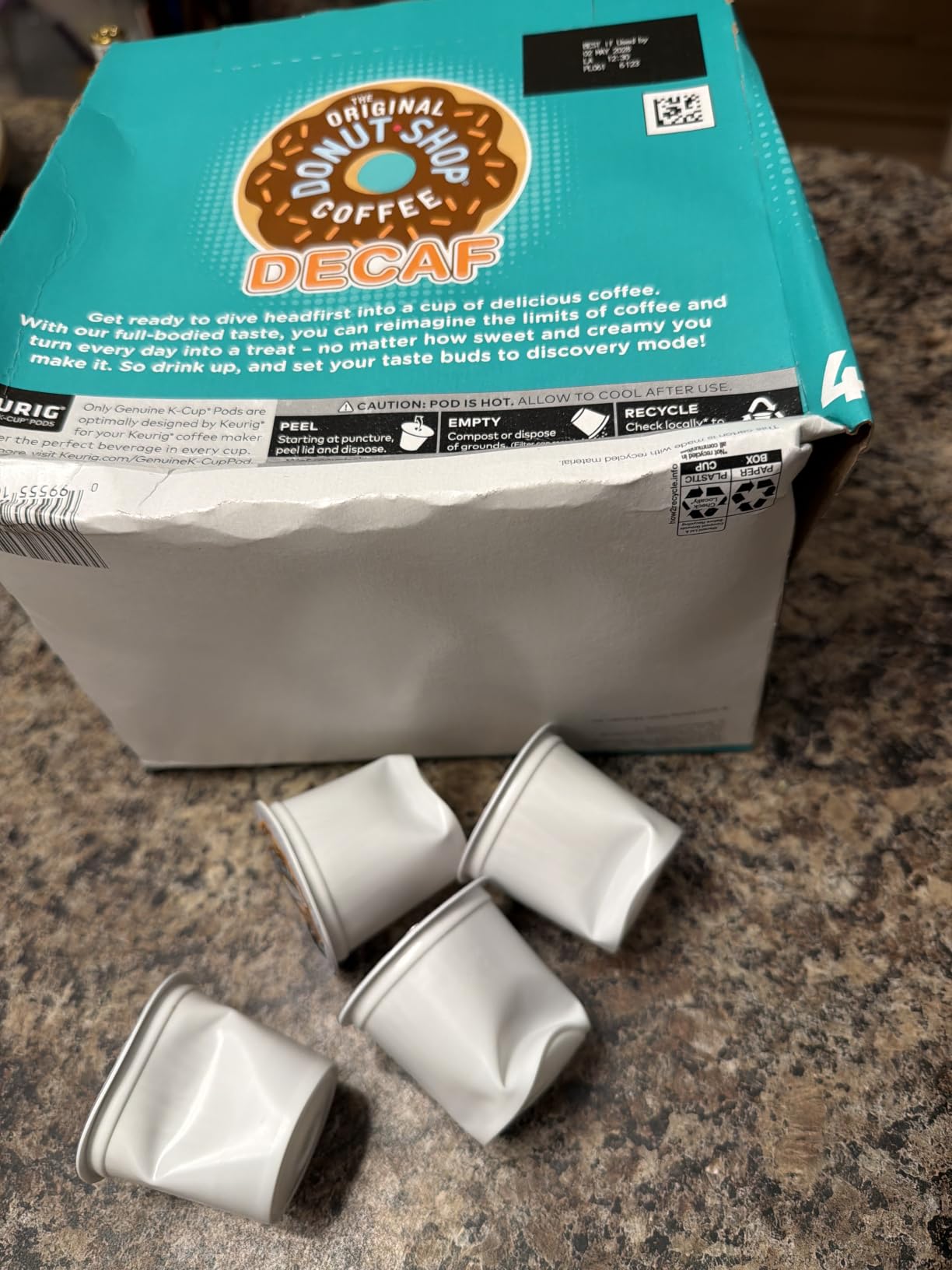 The Original Donut Shop Decaf, Single-Serve Keurig K-Cup Pods, Medium Roast Coffee Pods, 96 Count customer photo 1