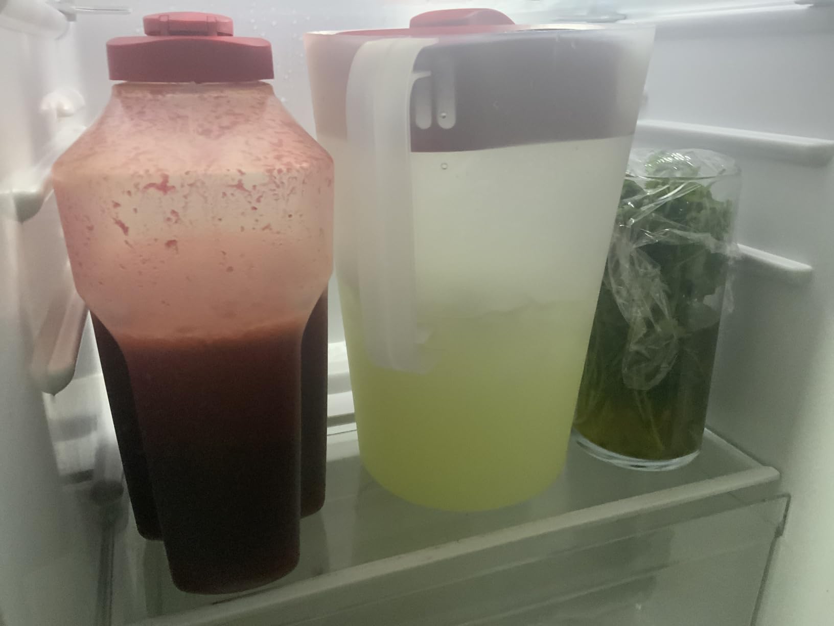 GoodCook 1 Gallon Pitcher with Embossed Measurements, Integrated Pour Spout & 4 Way Lid, Made Without BPA, Clear/Red customer photo 2