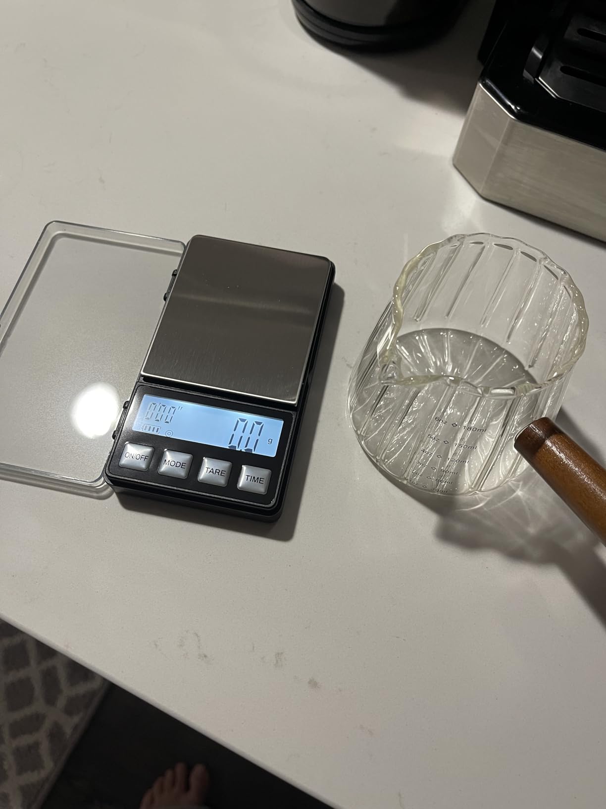 WEIGHTMAN Espresso Scale with Timer 1000g x 0.1g, Small Thin Coffee Scale customer photo 1
