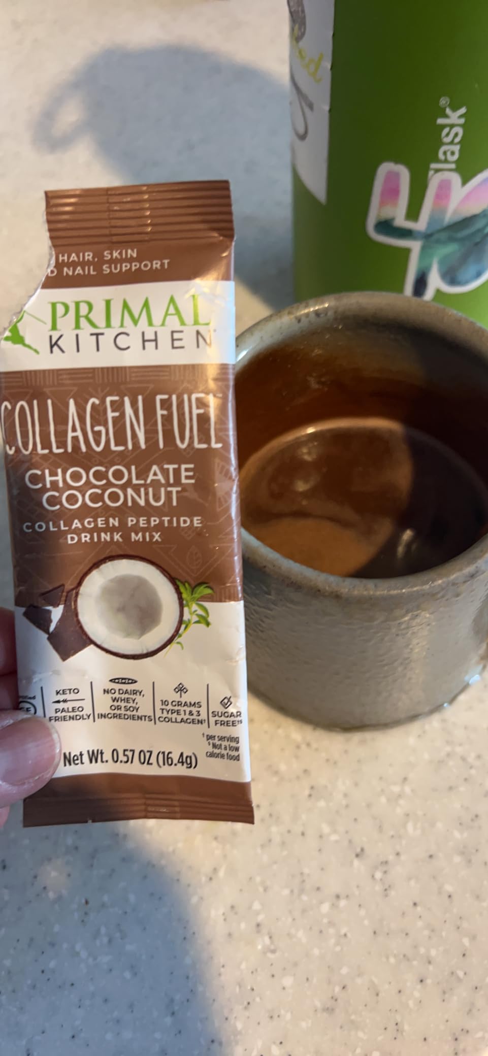 Primal Kitchen Chocolate Collagen Fuel® Drink Mix, Chocolate Coconut Collagen Peptides, No Dairy or Artificial Sweeteners, 20 Ounces customer photo 1