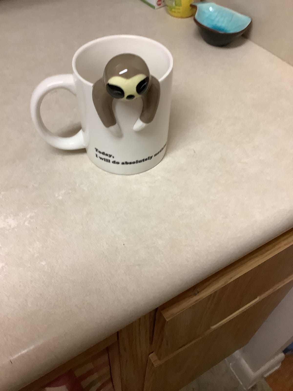 Decodyne Funny Sloth Coffee Mug - Cute Sloth Gifts For Coworkers Women & Men - White Elephant Gifts for Adults, Funny Office Present customer photo 2