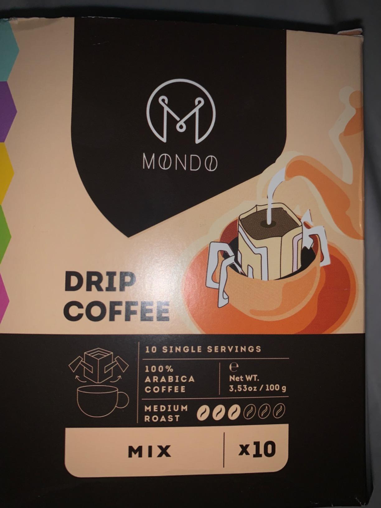 Mondo Drip Coffee Mix (10-Pack Variety), Single Serve Pour Over Filter Bags, Pre-Filled 100% Arabica, Medium Roast customer photo 1