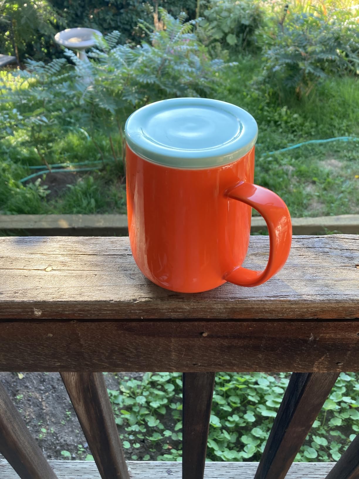 Sweese 20 OZ Porcelain Tea Mug with Infuser and Lid, Loose Leaf Tea Cup, Gifts for Tea Lover - Mint Green customer photo 2
