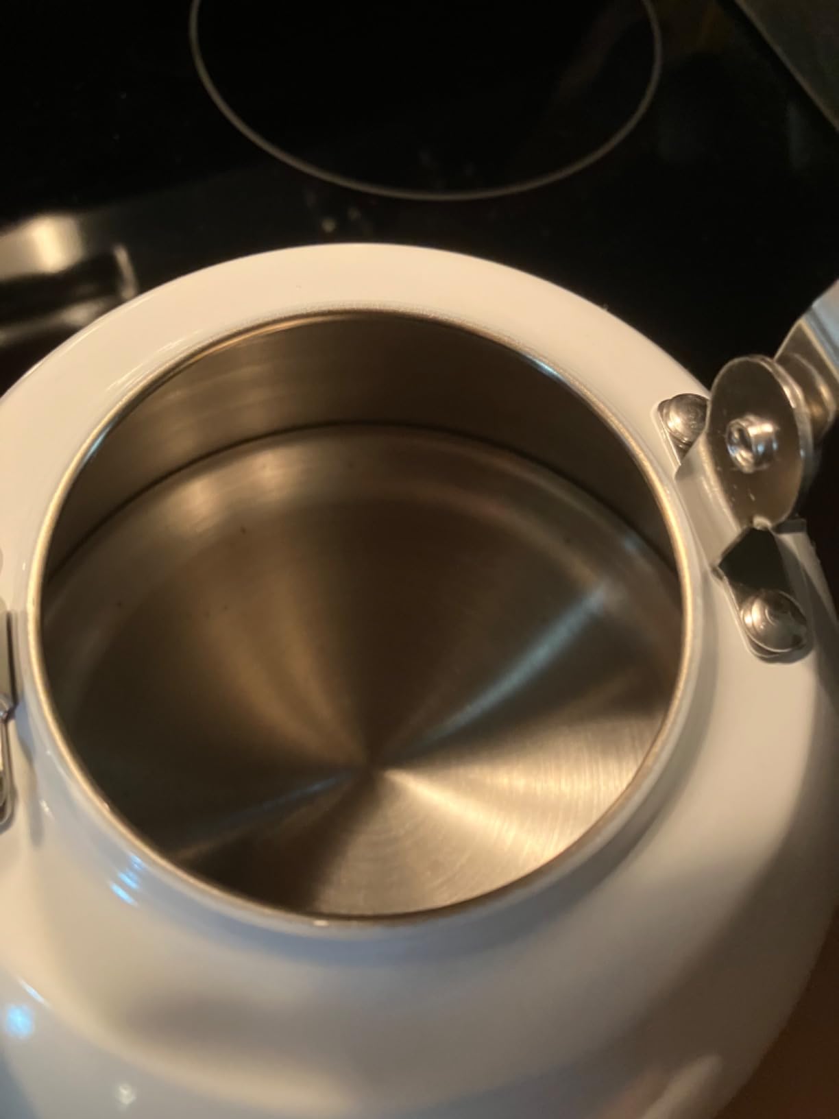 ROCKURWOK Tea Kettle, Tea Pot with Cool Touch Ergonomic Handle, Teapot Food Grade Stainless Steel, Tea Kettle Stovetop, Kettle Teapot, Whistling Tea Kettle, Small Tea Kettles, 1.6 Quart (Yellow) customer photo 2