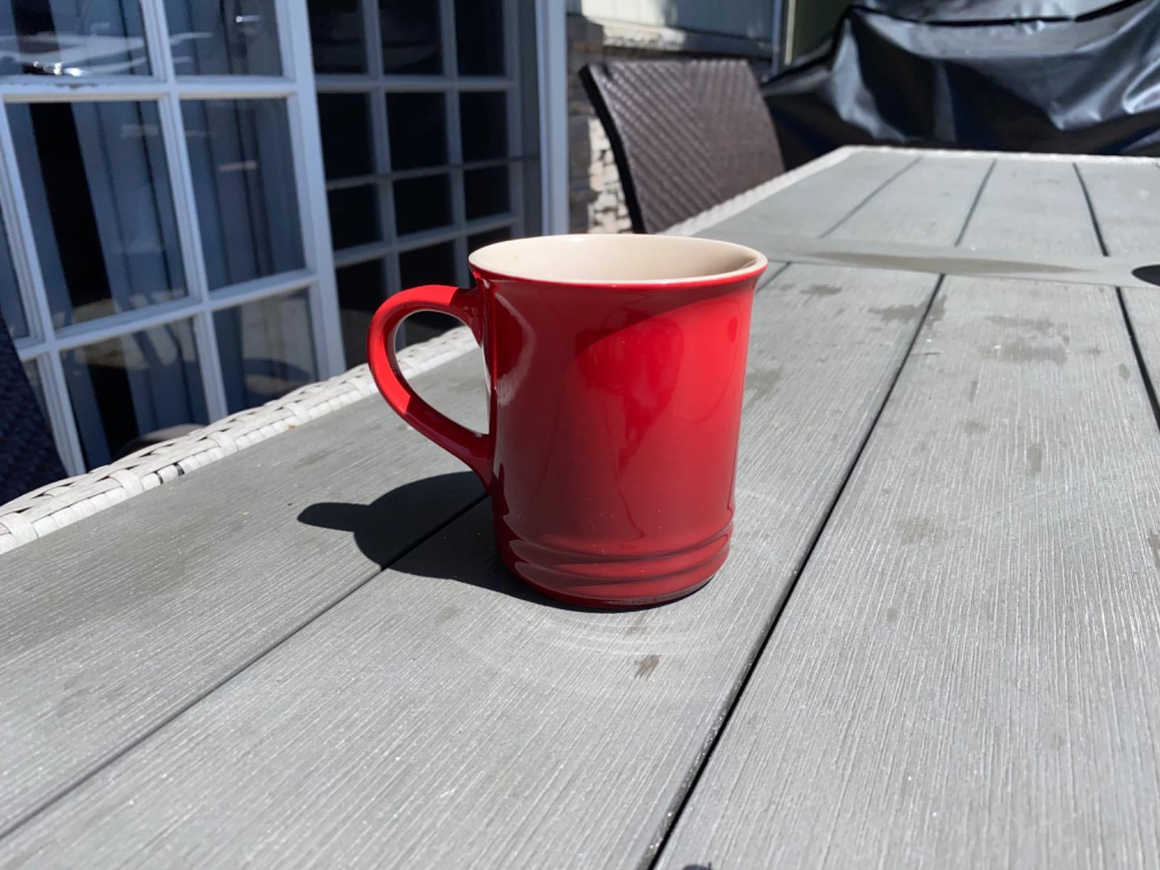 Le Creuset Stoneware Vancouver Mug, Set of 4, 14 oz. each, Oyster customer photo 2