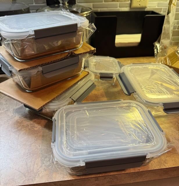 AILTEC Glass Food Storage Containers with Lids 9 Pack, 3 Shape Airtight Set | Ideal for Meal Prep, Lunch, Leak Proof, Borosilicate Glass Reusable, Microwave, Oven, Freezer Dishwasher Safe, BPA Free customer photo 1