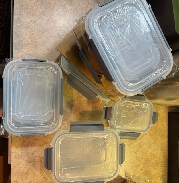 AILTEC Glass Food Storage Containers with Lids 9 Pack, 3 Shape Airtight Set | Ideal for Meal Prep, Lunch, Leak Proof, Borosilicate Glass Reusable, Microwave, Oven, Freezer Dishwasher Safe, BPA Free customer photo 2