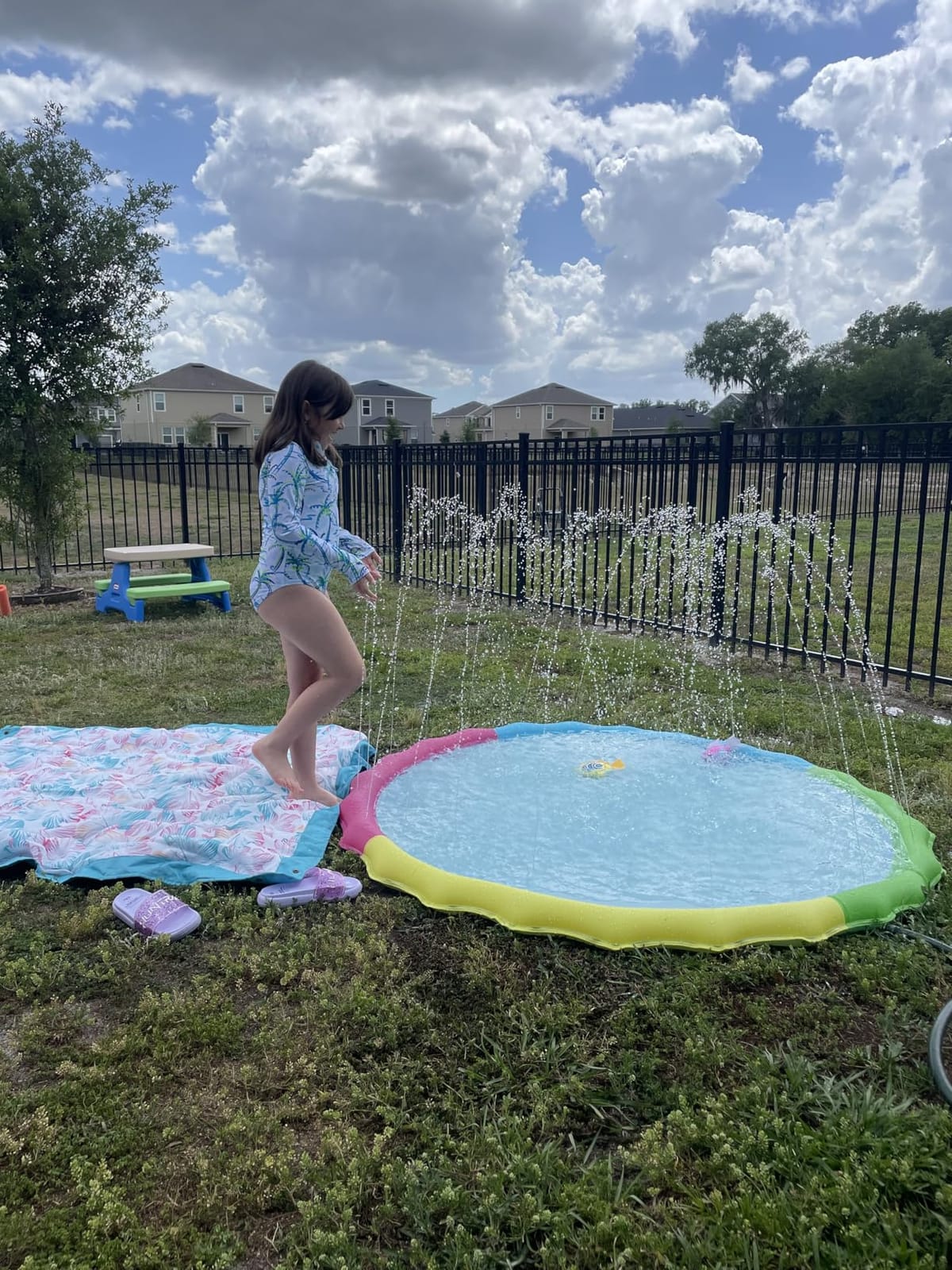 Jasonwell Splash Pad Sprinkler for Kids 60