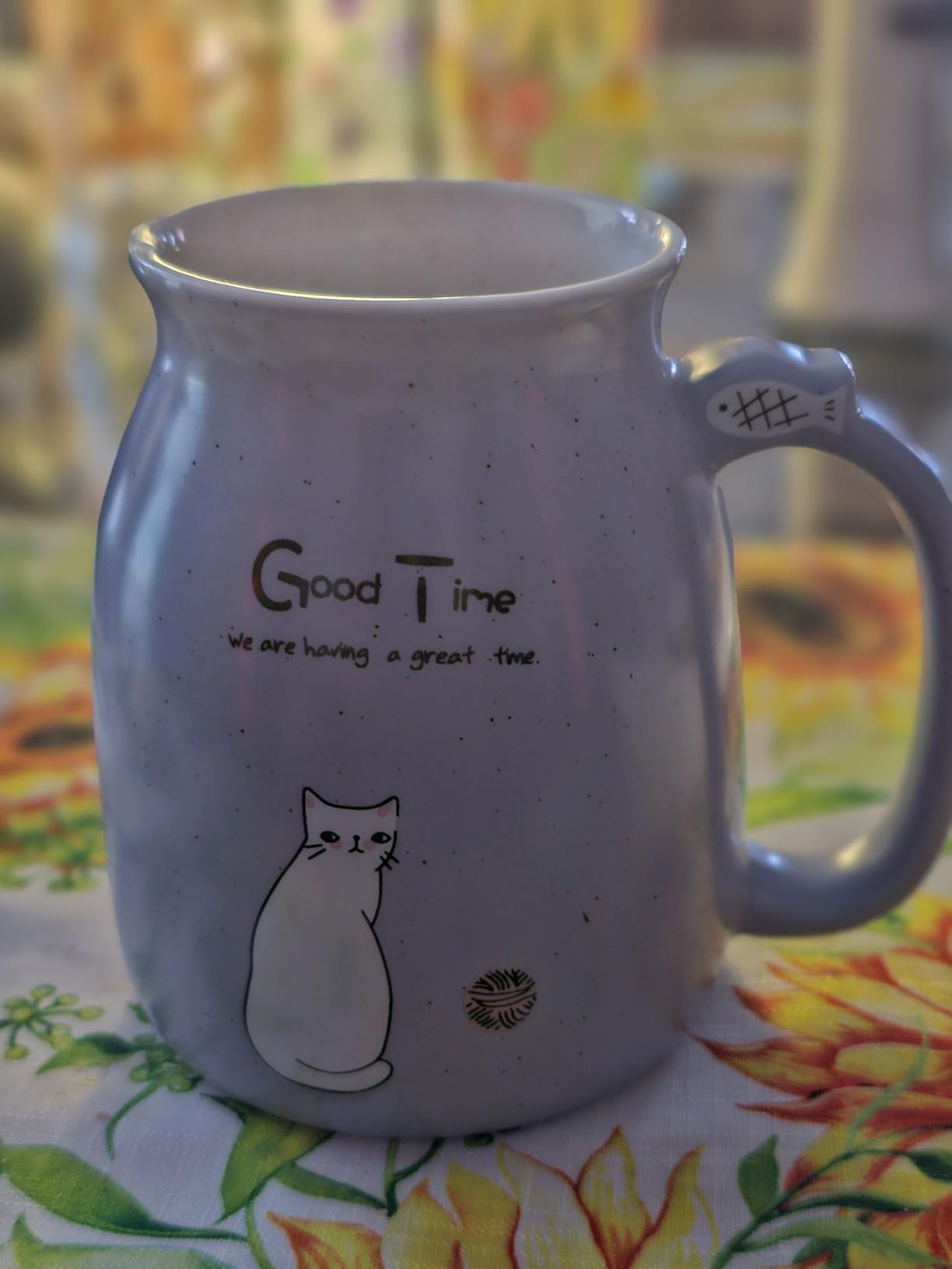 BigNoseDeer Kawaii Tea Cup with Infuser Cute Cat Mug Ceramic Coffee Mug Tea Mug Pink Cute Cool Preppy Stuff Gifts for Women Cat lover Gifts 13oz customer photo 1