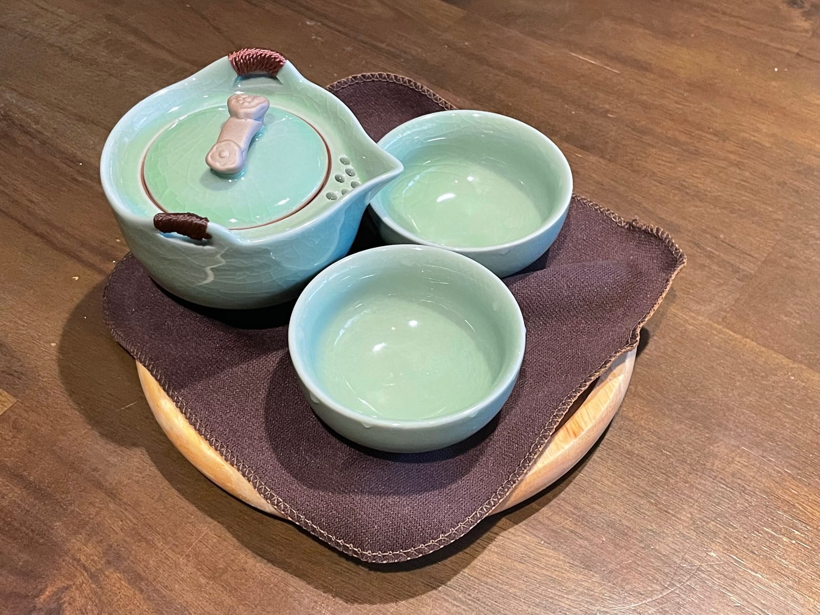 Travel Tea Pot Set, Chinese Kung Fu Teapot, Tea Set Teacups with Infuser customer photo 1