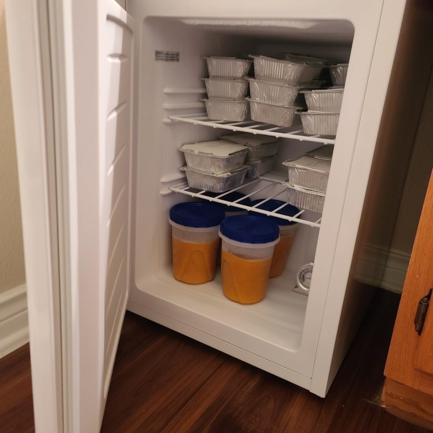 Kismile Small Freezer Upright, 3.0 Cu.ft Mini Freezer, Stainless Steel customer photo 1