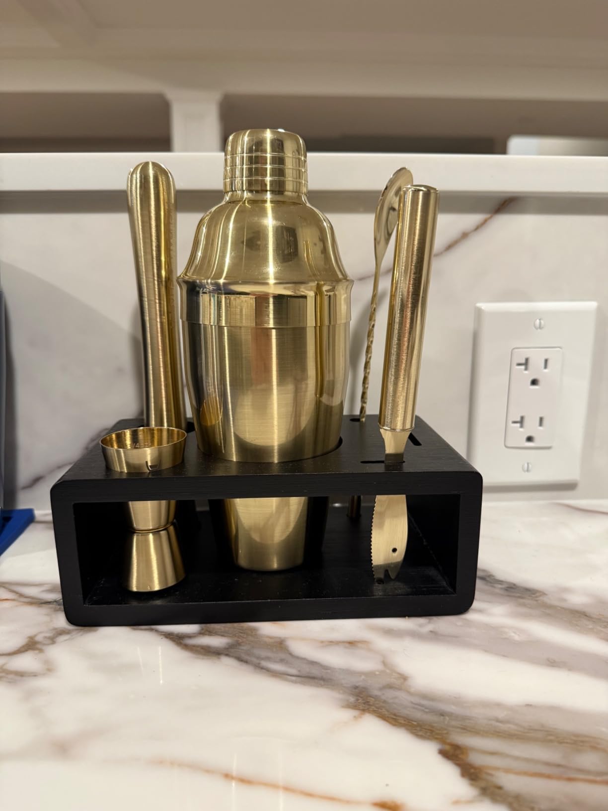 Highball & Chaser Cocktail Shaker Set: Bartender Kit for Home Bar Mixology Cocktail Bar Set Plus E-Book with 30 Recipes (Silver) customer photo 2