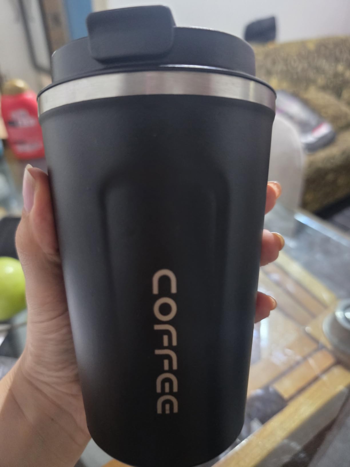 CS COSDDI 12 oz Coffee mug - Stainless Steel Coffee Cup with Leakproof Lid customer photo 2