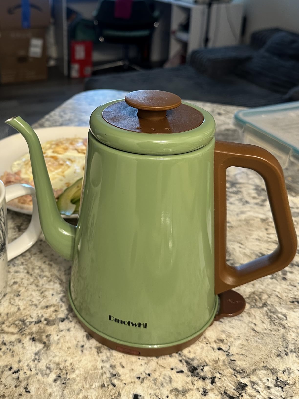 DmofwHi Gooseneck Electric Kettle(1.0L), 100% Stainless Steel BPA Free Classic Pour Over Coffee Kettle | Tea Kettle - Green customer photo 1